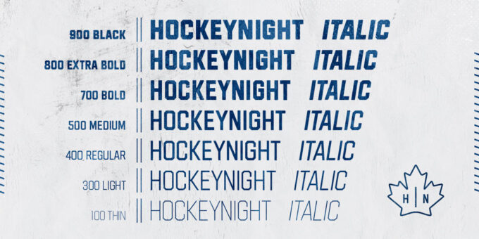 Hockeynight Sans-XTOPH FONTS