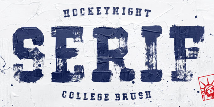 HockeynightSerif-Brush XTOPH FONTS